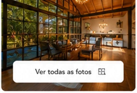 Sala de estar em madeira